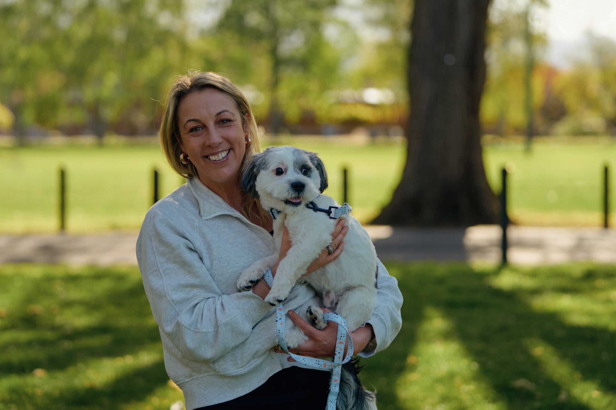 Chef Esther with her dog
