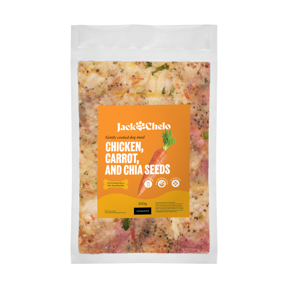 Chicken, Carrot and Chia Seeds Meal