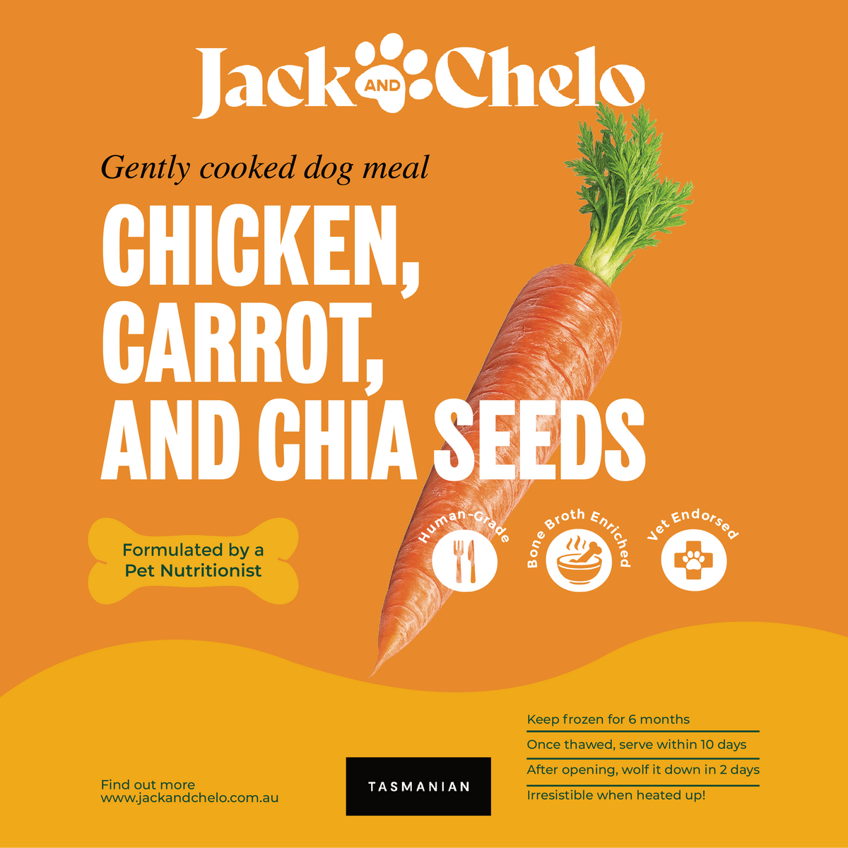 Chicken, Carrot and Chia Seeds Meal
