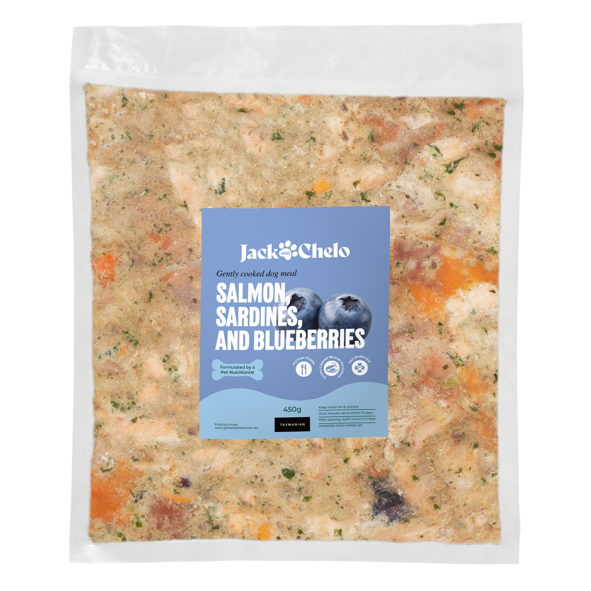 Salmon, Sardines and Blueberries Meal