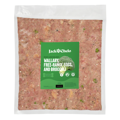Wallaby, Free-Range Eggs and Broccoli Meal - 450g
